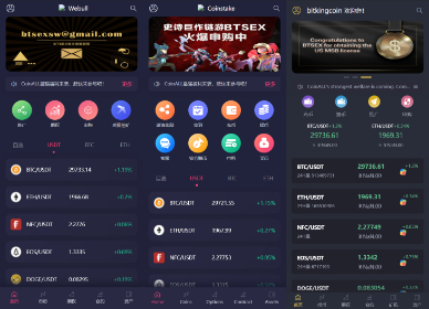 【交易所】多语言交易所/期权/申购/币币合约交易/质押挖矿/三套精美UI