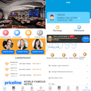 新版UI海外酒店刷单抢单/酒店卡单连单